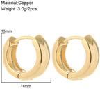 Simple Gold Hoop Earrings