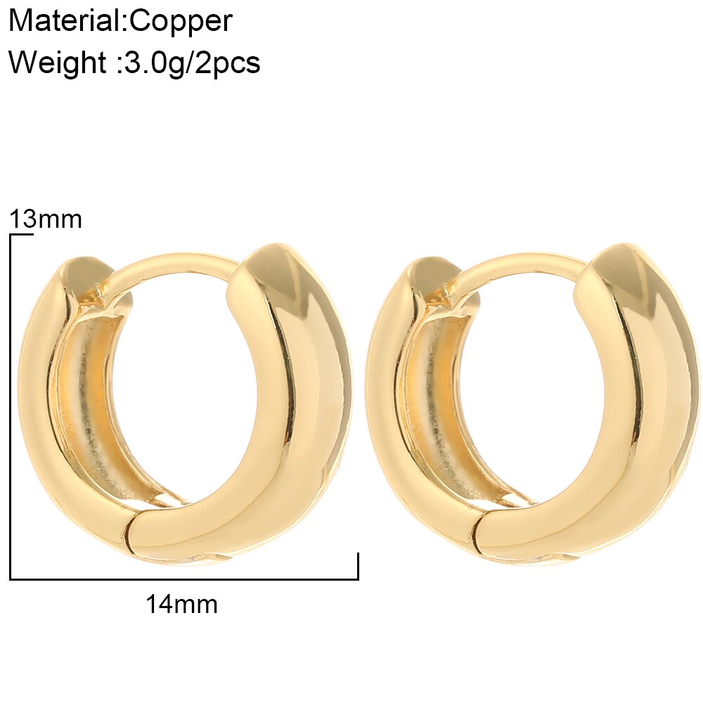 Simple Gold Hoop Earrings