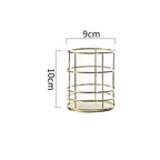 Nordic Gold Metal Iron Makeup Storage