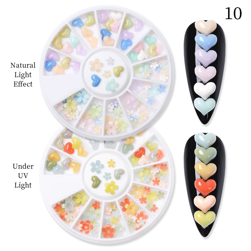 Mixed Nail Rhinestone Nail Art