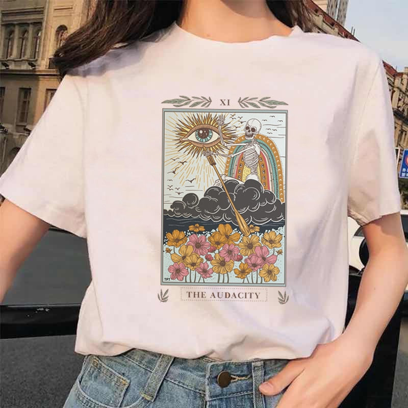 Tarot Card Funny Cartoon T-Shirt