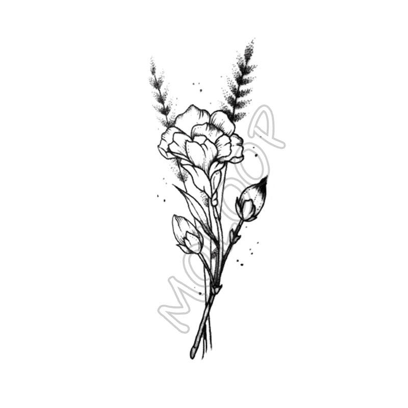 Flower Tattoo Sticker