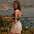 Daisy Embroidery Shorts