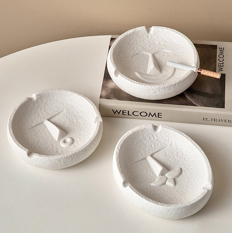 Ceramic Face Ashtray