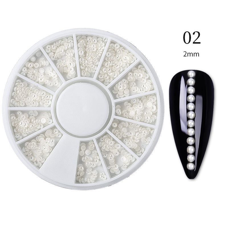 Mixed Nail Rhinestone Nail Art