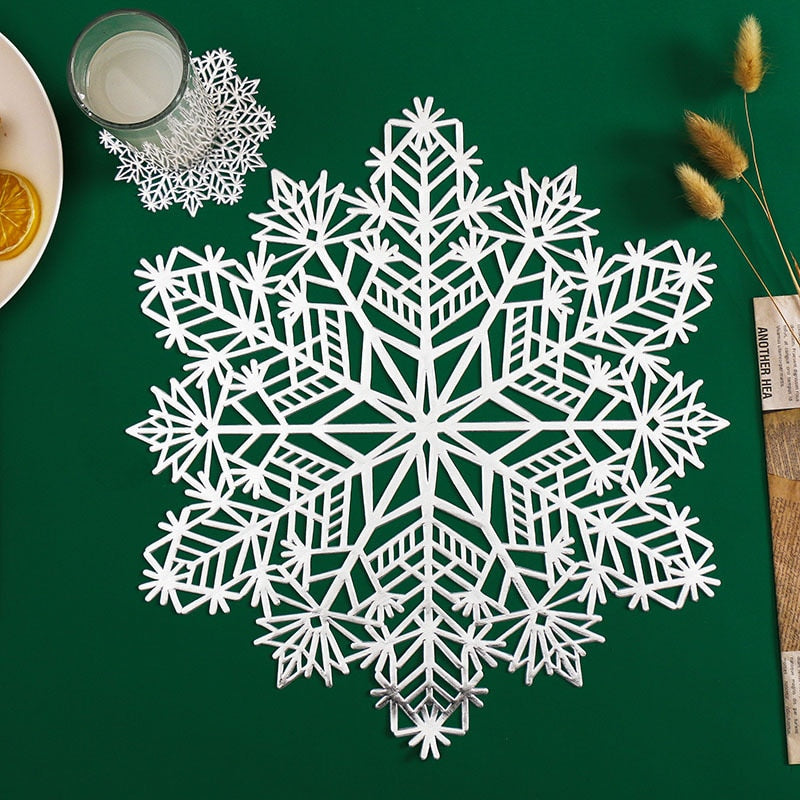 Christmas Table Placemat Snowflake