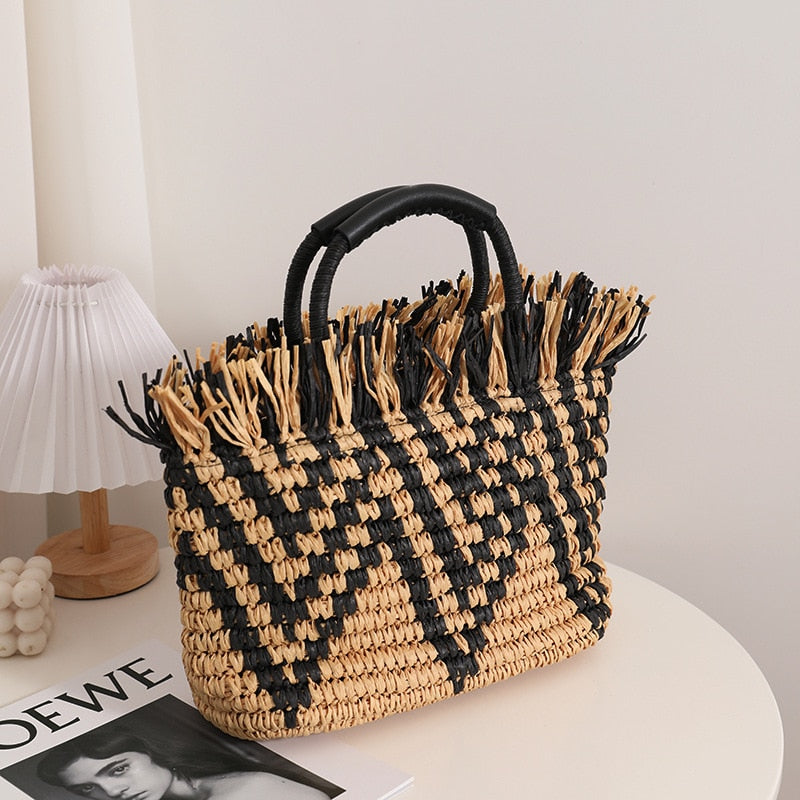 Straw Hand-Woven Bag