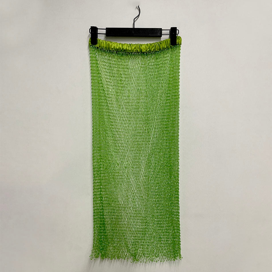Crystal Mesh  Split Loose Skirt