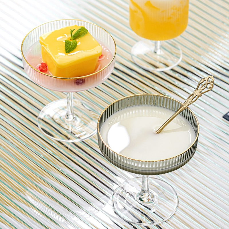 Stripes Transparent Glass Cocktail Set