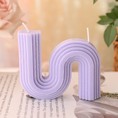 U-Shaped Home Decorative Candle