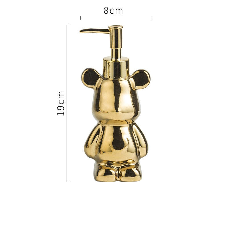 Bear Shape Ceramic Soap Dispensers 200ml