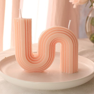 U-Shaped Home Decorative Candle