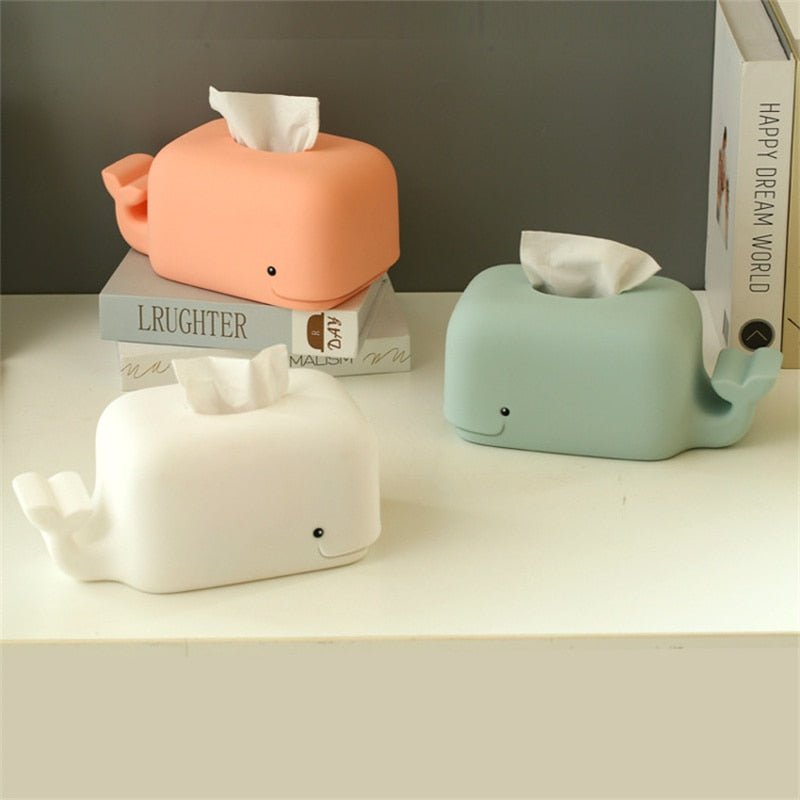 Whale Shape Silicone Tissue Box
