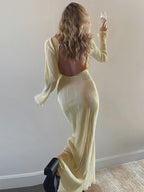 Backless Bodycon Long Dress