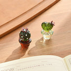 Glass Cactus Decor