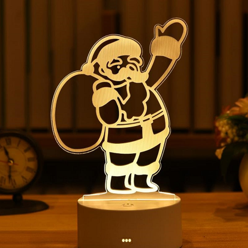 Christmas 3D Acrylic Night Light