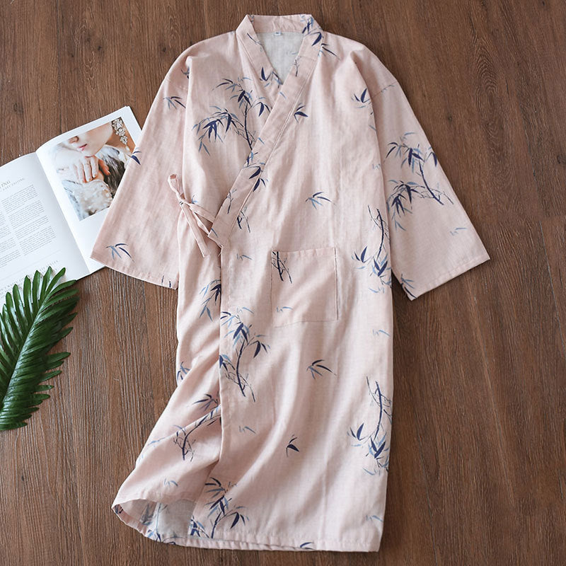 Japanese-style Kimono Pajamas