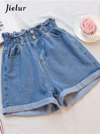 Harem Ruffled High Waisted Shorts