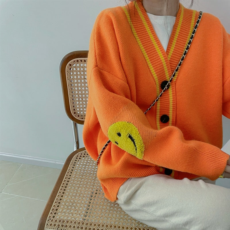Smiley Face Cardigan