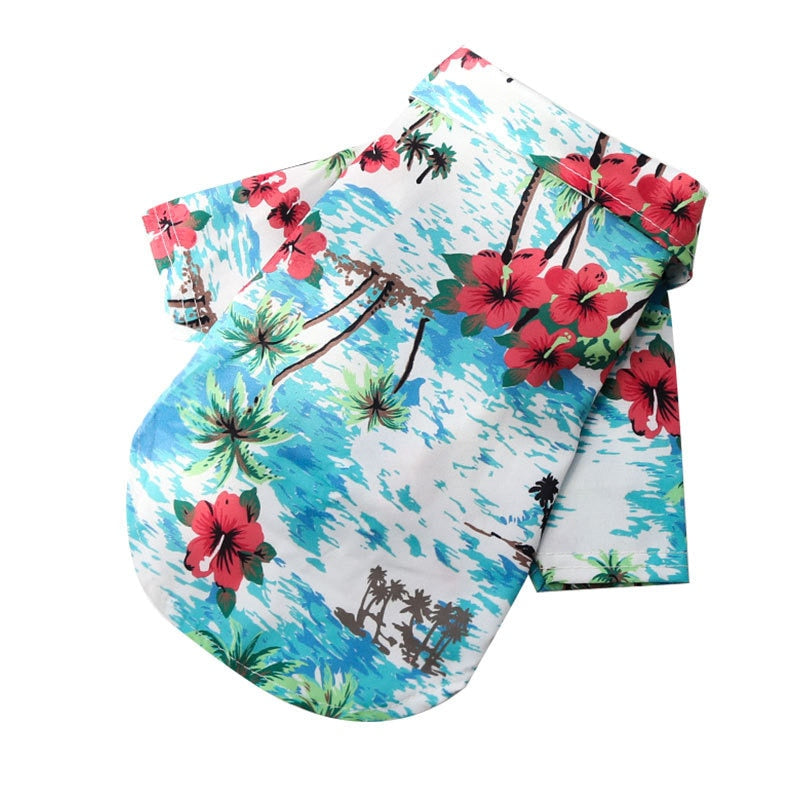 Pet Summer Clothes Hawaiian Style