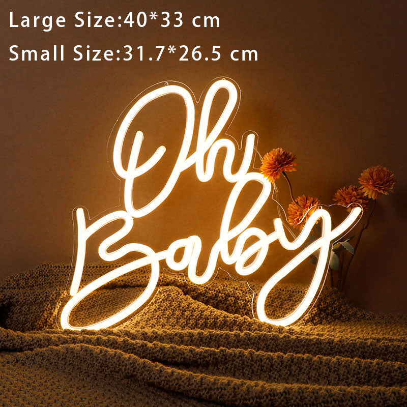 Oh Baby LED Neon Light Signs