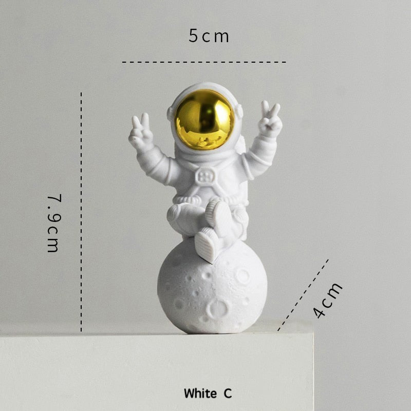 Resin astronaut decor