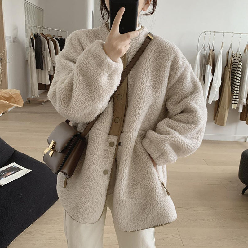 Faux Lamb Fleece Jacket