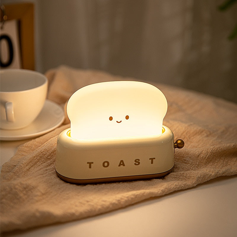 Cute Toast Night Light  Lamp