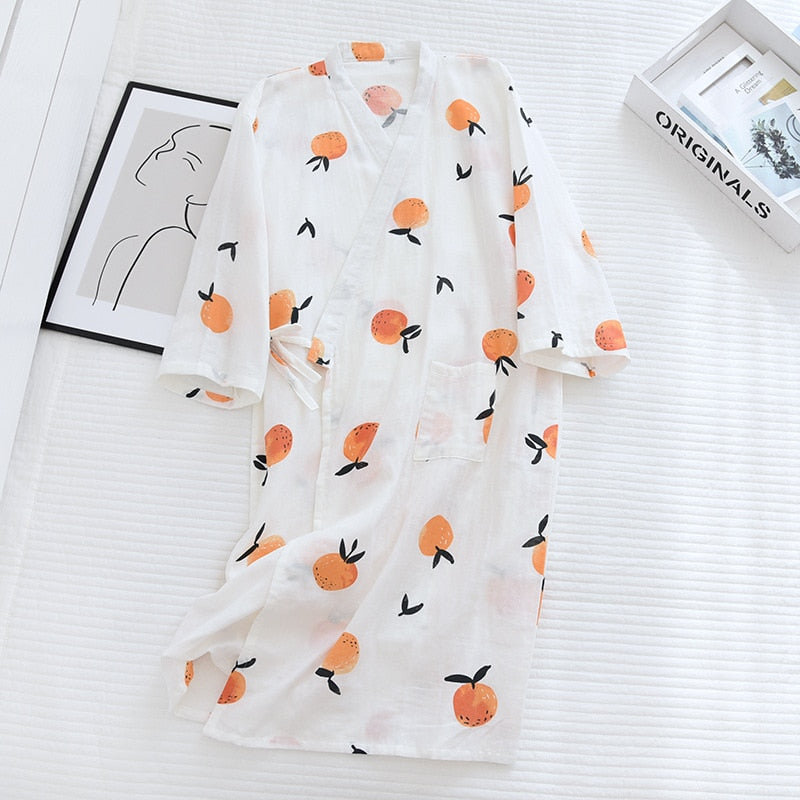 Japanese-style Kimono Pajamas