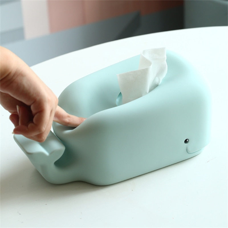 Whale Shape Silicone Tissue Box