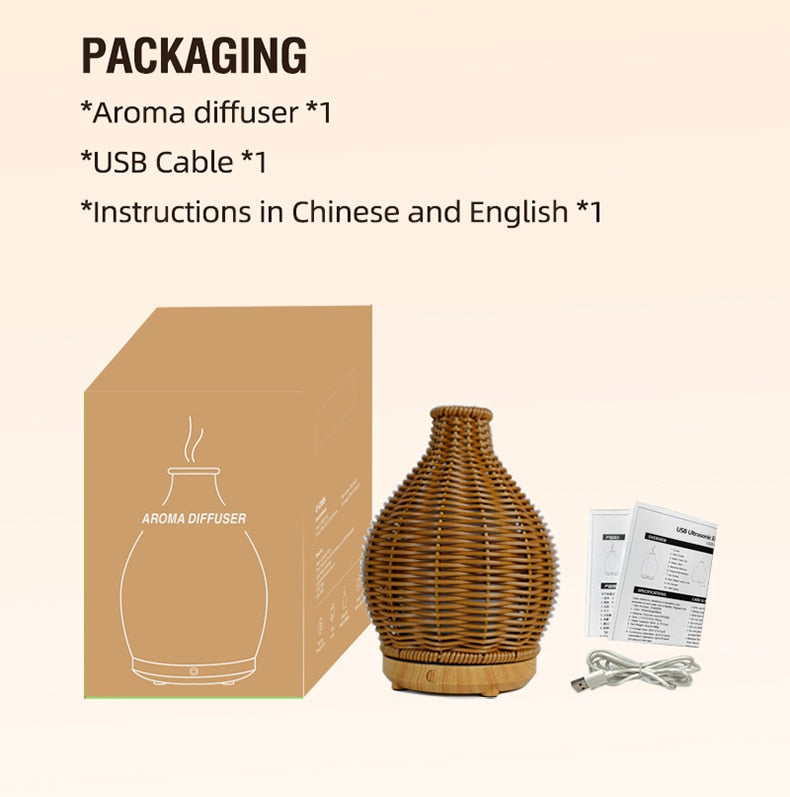 Essential Oil Diffuser Rattan Diffuser
