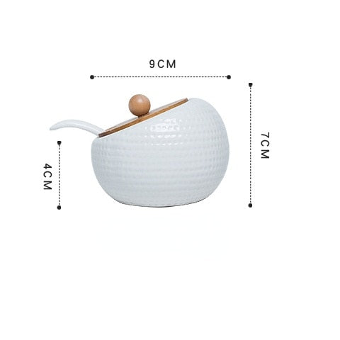 Ceramic Seasoning Box Pot Set