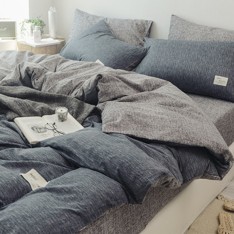 Linen-cotton Japanese Style Bedding Set