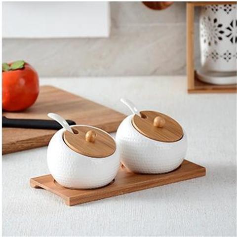 Ceramic Seasoning Box Pot Set