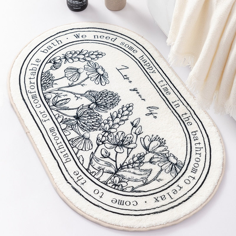 French Romance Bathroom Rug