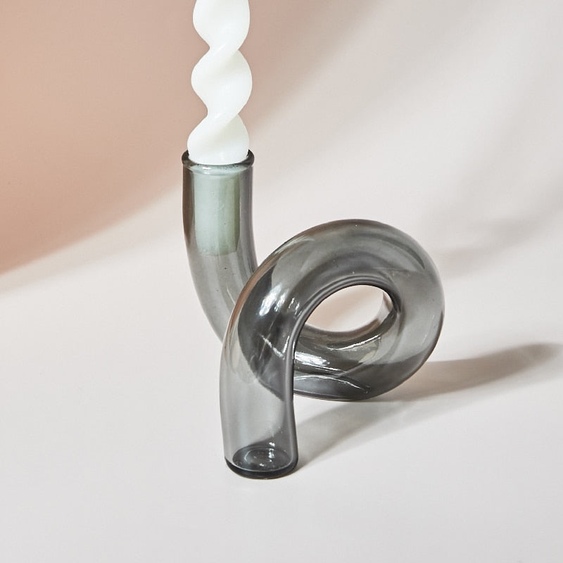 Glass  Candle Holders