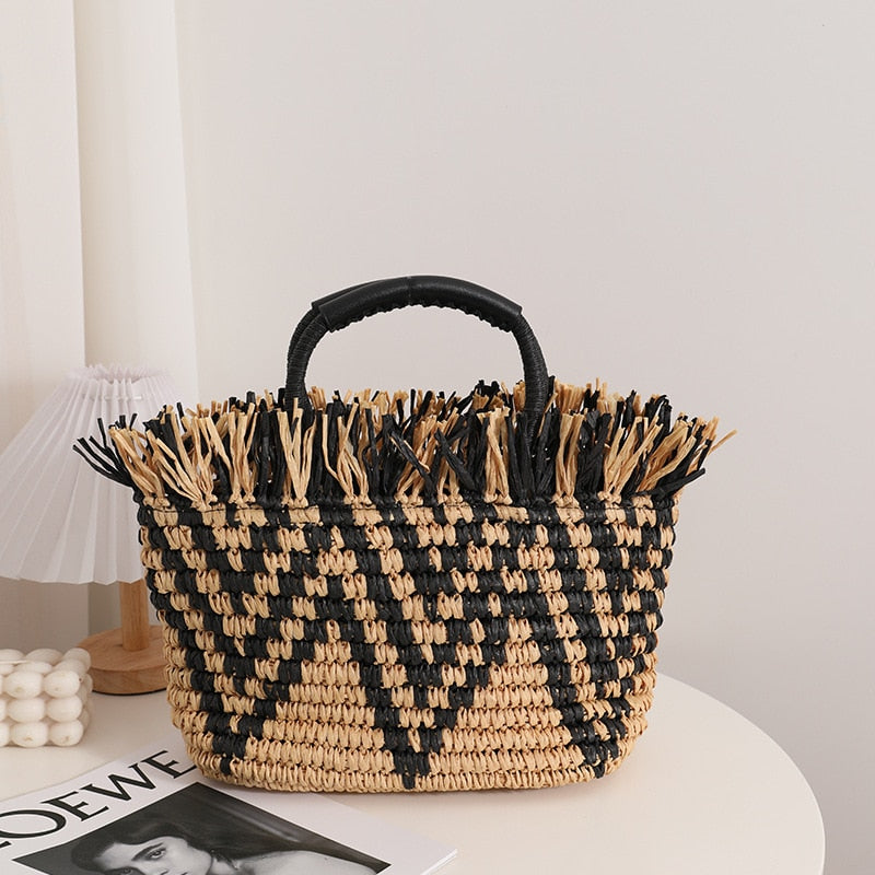 Straw Hand-Woven Bag