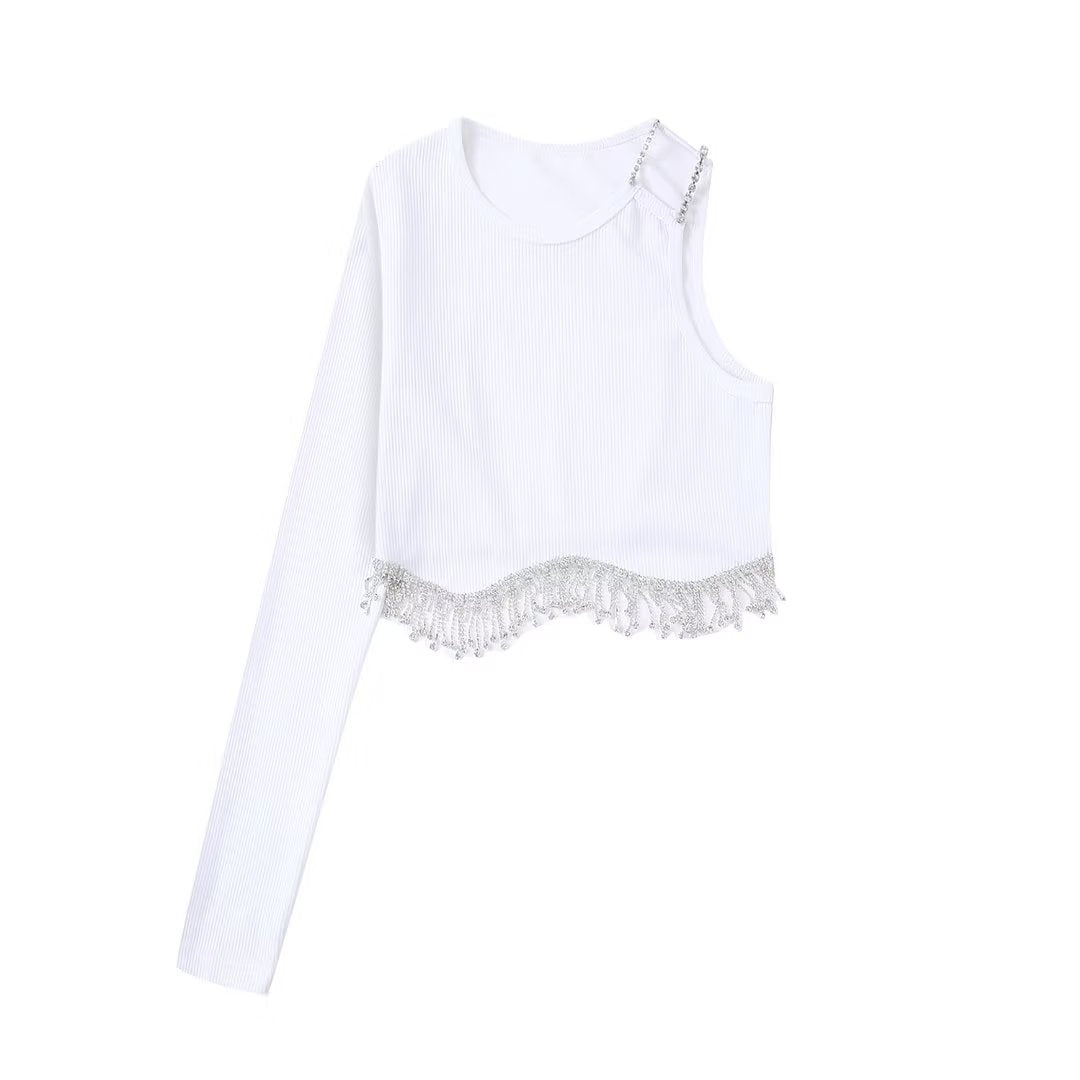 High Knitting T Shirt Chic Short