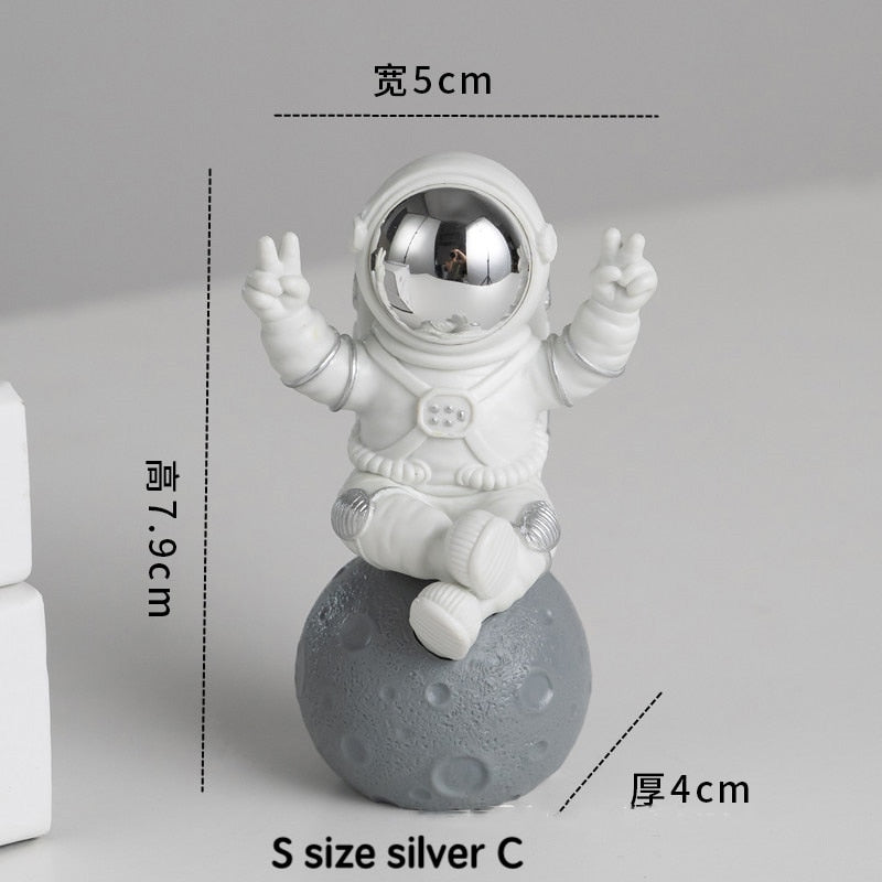 Resin astronaut decor