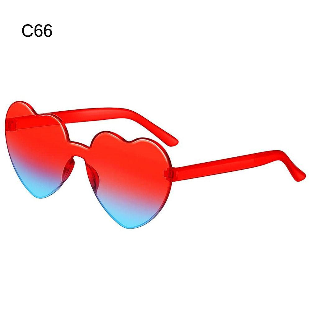Y2K Love Heart Sunglasses Colorful