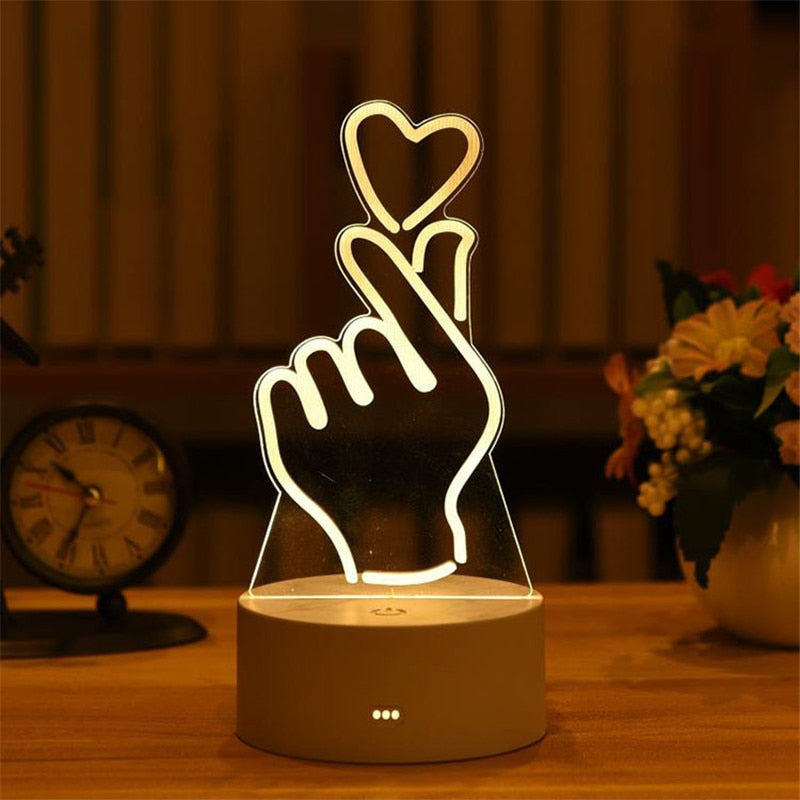 Christmas 3D Acrylic Night Light