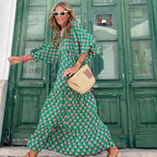 Boho Long Dress Floral Print