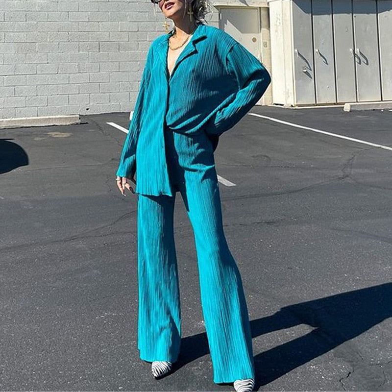 Cardigan Two-Piece Loose Set