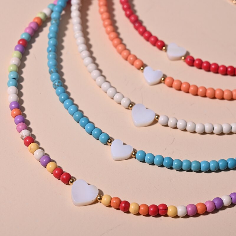 Boho Shell Heart Necklace