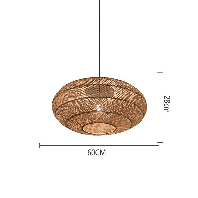 Handmade Rattan Hanging Lamp