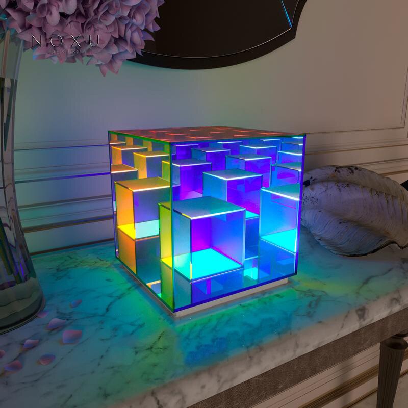 Colorful Cube Table Lamp