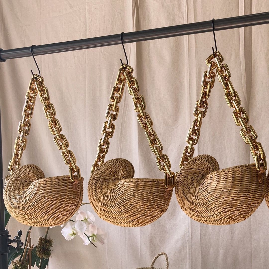 Shell Rattan Bags