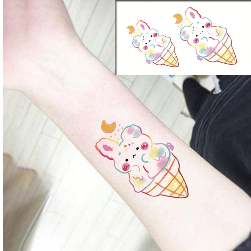 Waterproof SticketTattoo Red Heart