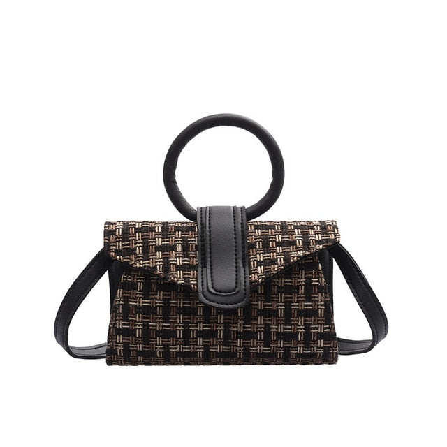 Diagonal Pu Leather Bag Pu