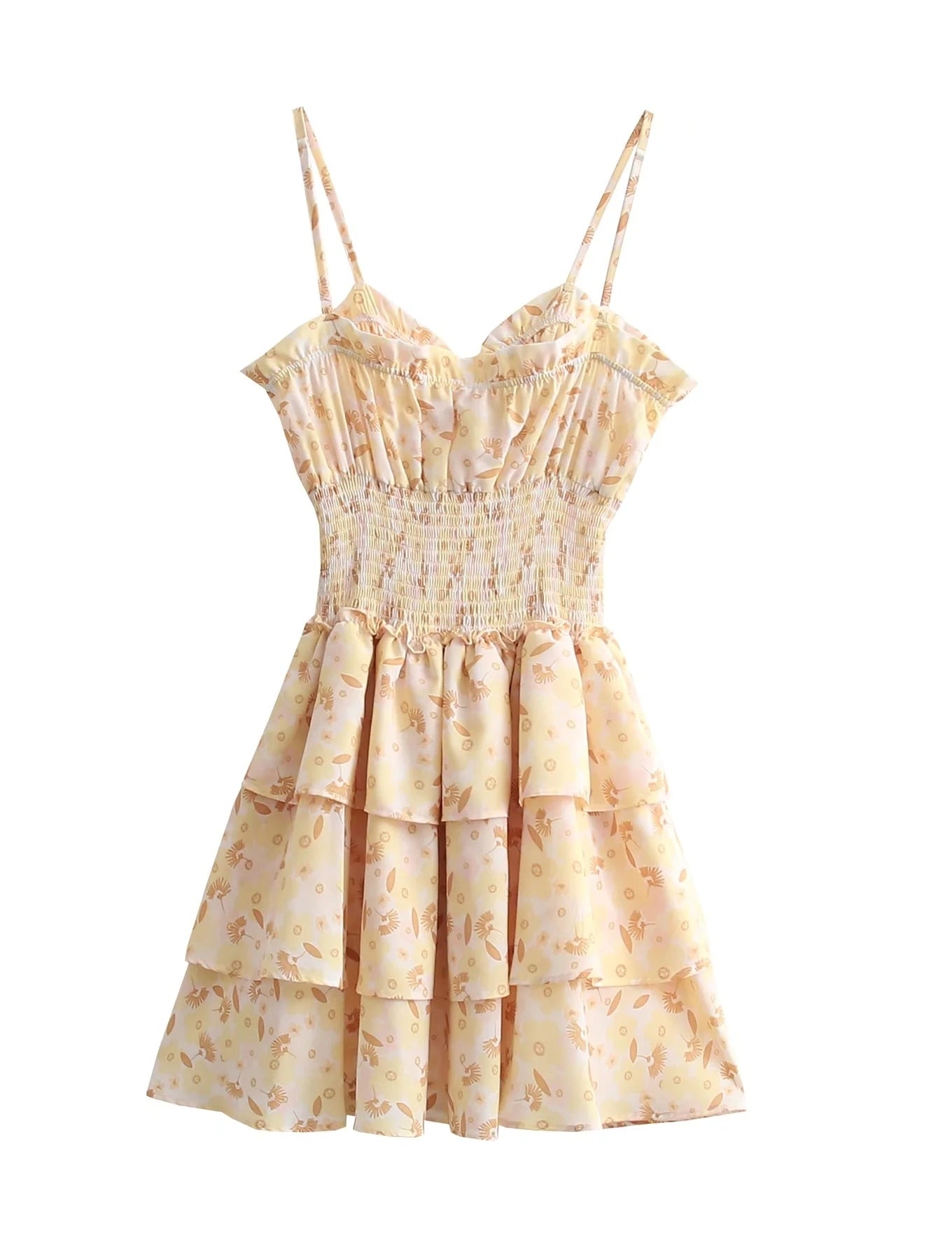 Spaghetti Strap Floral Mini Dress
